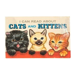 VTG 1973 I Can Read About Cats and Kittens Book by George Wolff, PB